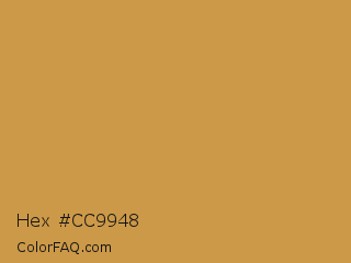 Hex #cc9948 Color Image