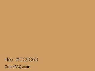 Hex #cc9c63 Color Image