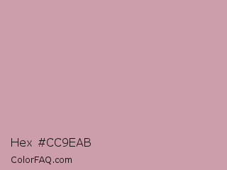 Hex #cc9eab Color Image