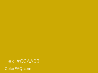 Hex #ccaa03 Color Image