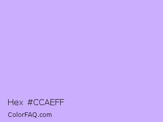 Hex #ccaeff Color Image
