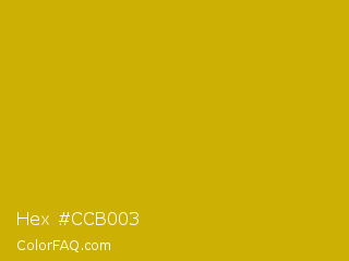 Hex #ccb003 Color Image