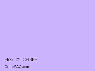 Hex #ccb3fe Color Image