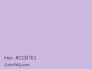 Hex #ccb7e1 Color Image
