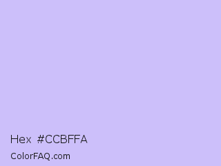 Hex #ccbffa Color Image