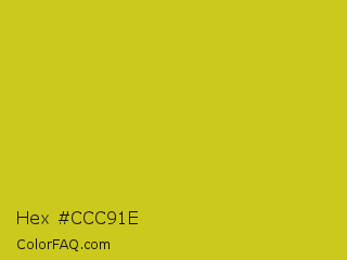 Hex #ccc91e Color Image