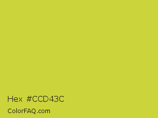 Hex #ccd43c Color Image