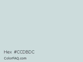 Hex #ccdbdc Color Image