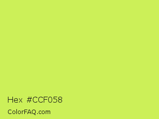 Hex #ccf058 Color Image