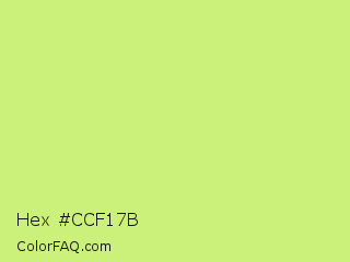 Hex #ccf17b Color Image