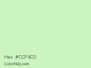 Hex #ccf4c0 Color Image