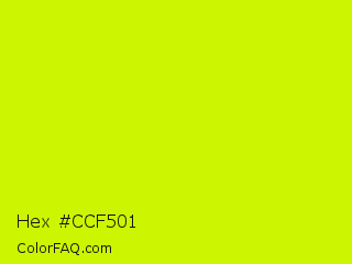 Hex #ccf501 Color Image