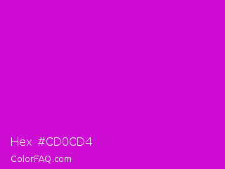 Hex #cd0cd4 Color Image