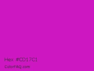 Hex #cd17c1 Color Image