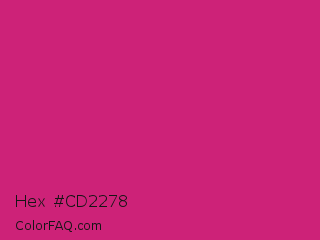 Hex #cd2278 Color Image