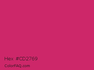 Hex #cd2769 Color Image