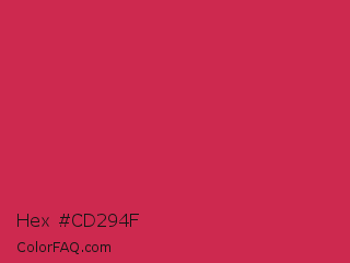 Hex #cd294f Color Image