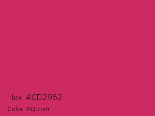 Hex #cd2962 Color Image