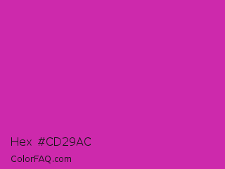 Hex #cd29ac Color Image