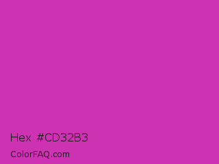 Hex #cd32b3 Color Image