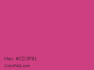 Hex #cd3f81 Color Image