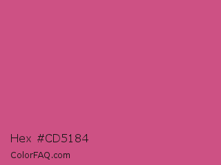 Hex #cd5184 Color Image