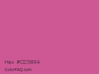 Hex #cd5894 Color Image