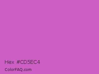 Hex #cd5ec4 Color Image