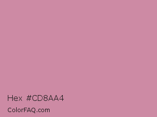 Hex #cd8aa4 Color Image