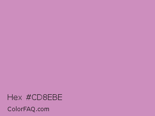 Hex #cd8ebe Color Image