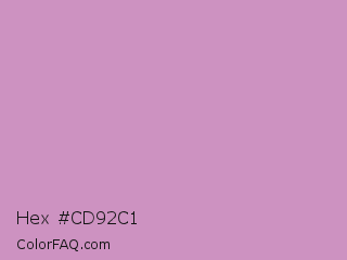 Hex #cd92c1 Color Image