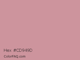 Hex #cd949d Color Image