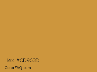 Hex #cd963d Color Image