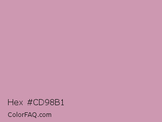 Hex #cd98b1 Color Image