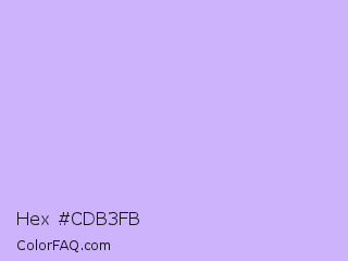 Hex #cdb3fb Color Image