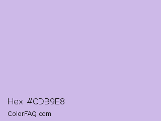 Hex #cdb9e8 Color Image