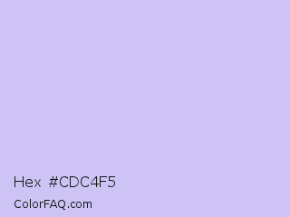 Hex #cdc4f5 Color Image