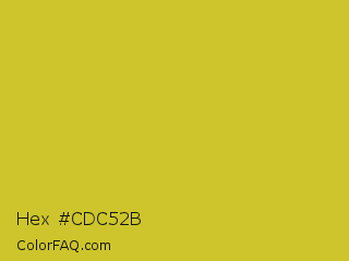 Hex #cdc52b Color Image