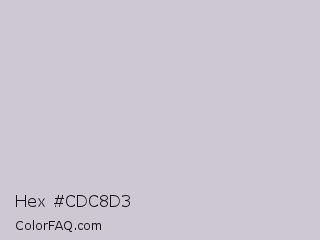 Hex #cdc8d3 Color Image