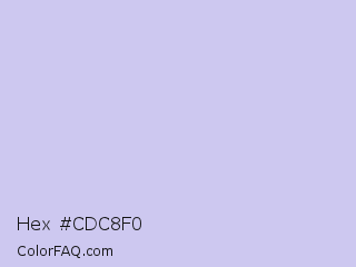 Hex #cdc8f0 Color Image