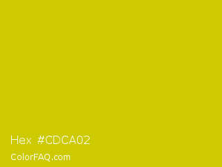 Hex #cdca02 Color Image