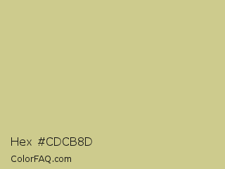 Hex #cdcb8d Color Image