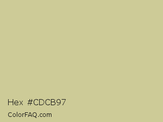 Hex #cdcb97 Color Image