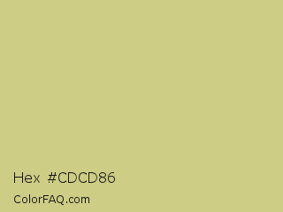 Hex #cdcd86 Color Image