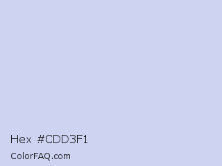 Hex #cdd3f1 Color Image