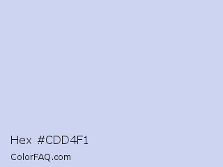 Hex #cdd4f1 Color Image