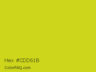 Hex #cdd61b Color Image