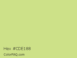 Hex #cde188 Color Image