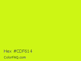 Hex #cdf614 Color Image