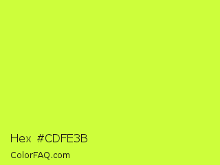Hex #cdfe3b Color Image